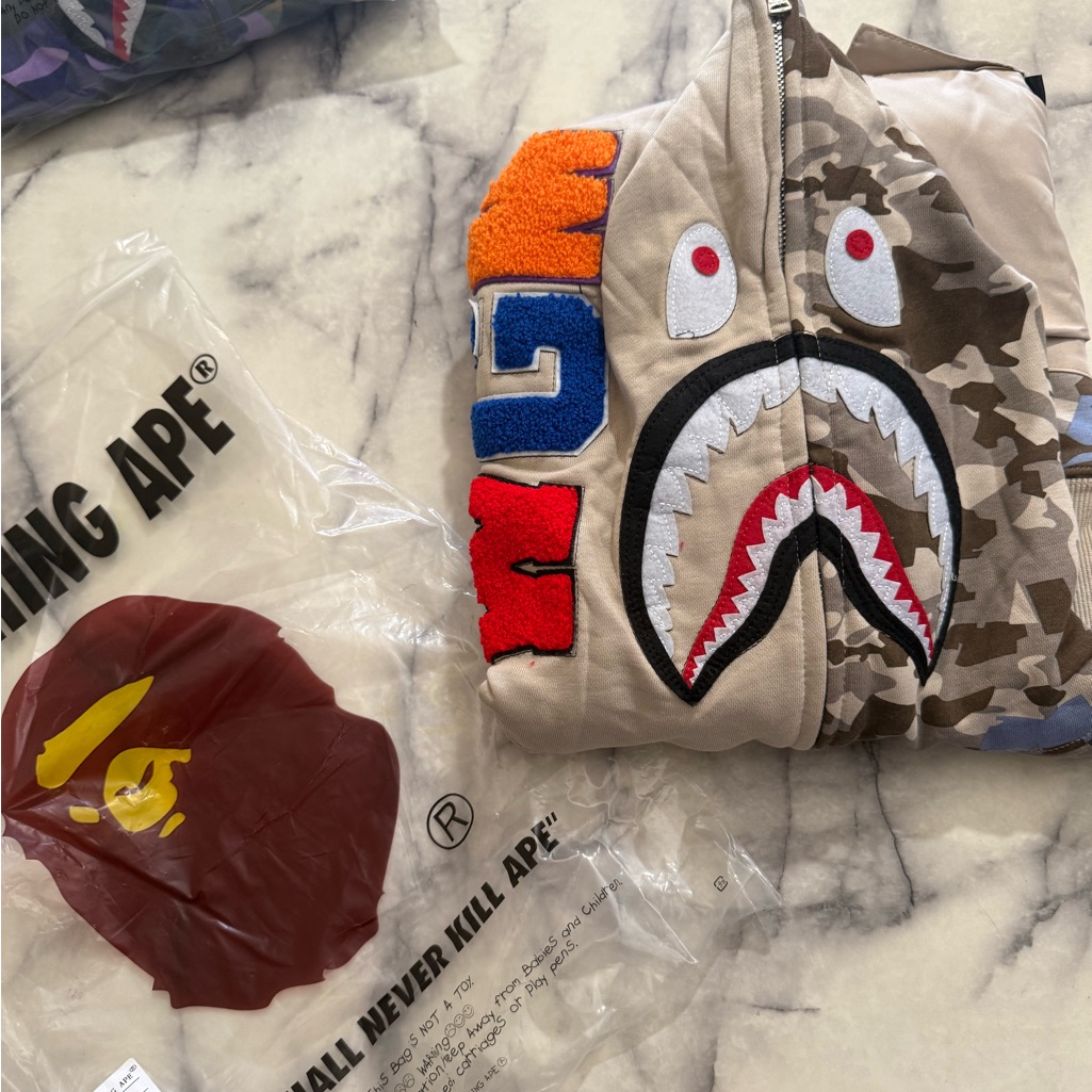 Cargo Bape Hoodie With Cargo Pockets